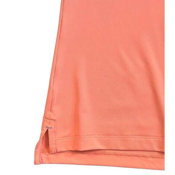 Peter Millar Women Sleeveless Button Golf Shirt UPF 50+ #LS22EK02S Orange Small - Picture 4 of 8